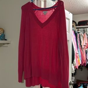 💞💞💞 beautiful pink V/neck  sweater 💞💞💞 - GENTLY USED!